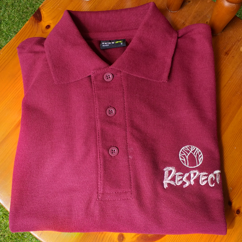 farset Burgundy Polo Top